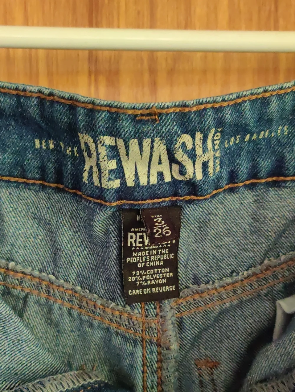 Distressed Denim Jean Shorts